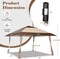 Coffee Pop-Up Patio Gazebo 13x13 ft UPF50+ Vented Top 8-10 Person